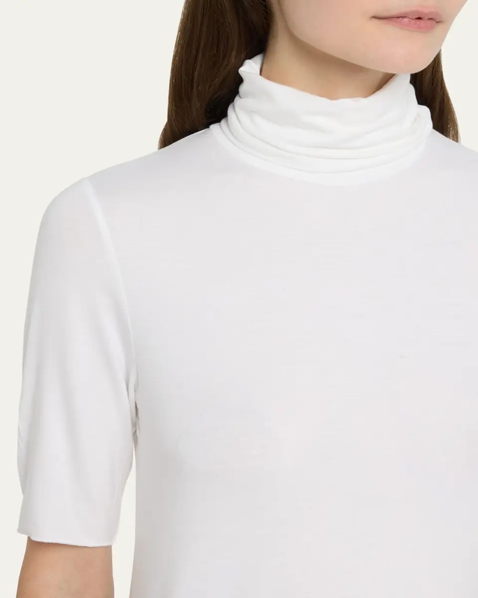 Majestic Filatures Soft Touch Elbow-Sleeve Turtleneck | Thumbnail 9 Majestic Filatures Soft Touch Elbow-Sleeve Turtleneck | Thumbnail 9