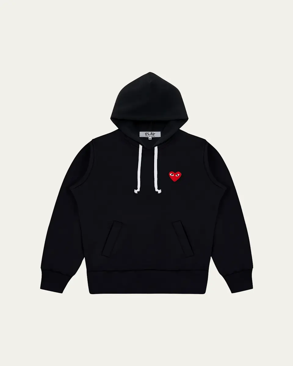 Comme des Garçons Men's Play Heart Pullover Hoodie | Thumbnail 3
