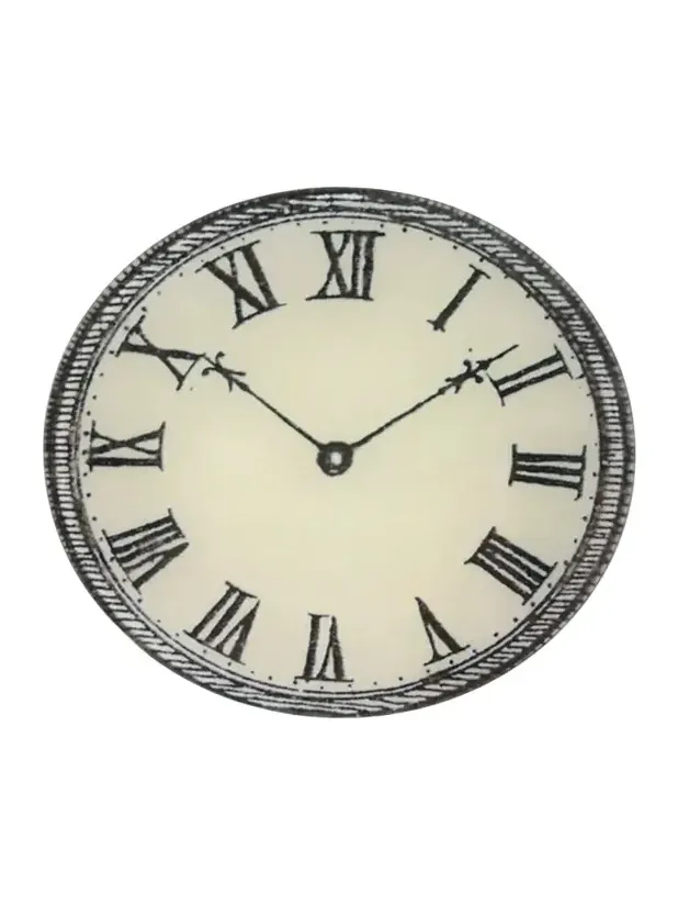 John Derian Timepiece Round Dish