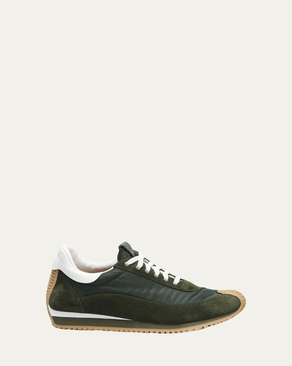Loewe Flow Runner Suede and Leather Sneakers | Thumbnail 6