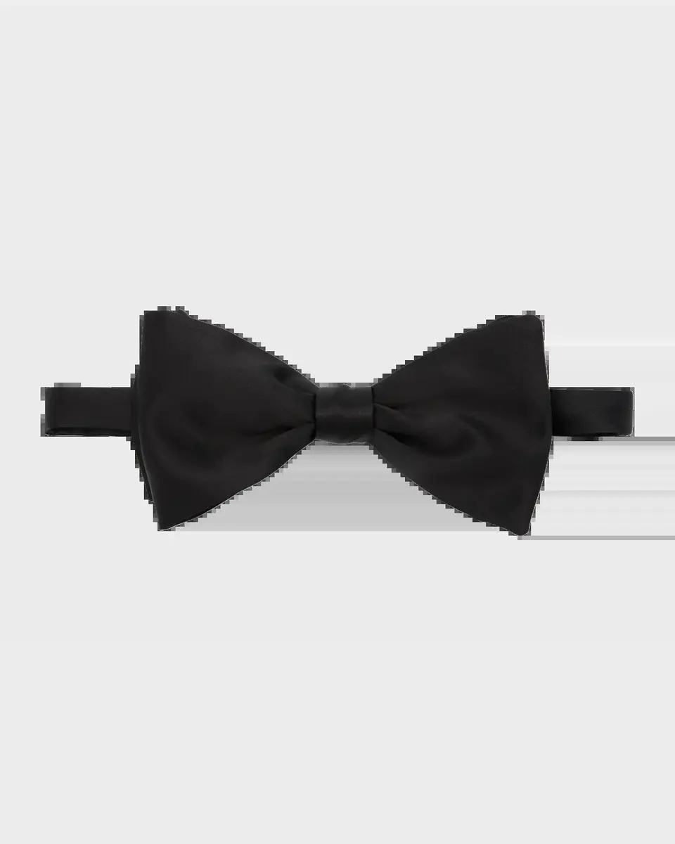 Brioni Men's Silk Satin Bow Tie | Thumbnail 2