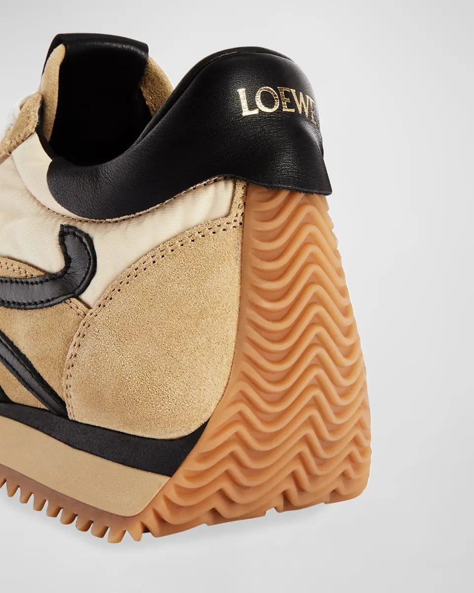 Loewe Flow Runner Suede and Leather Sneakers | Thumbnail 3