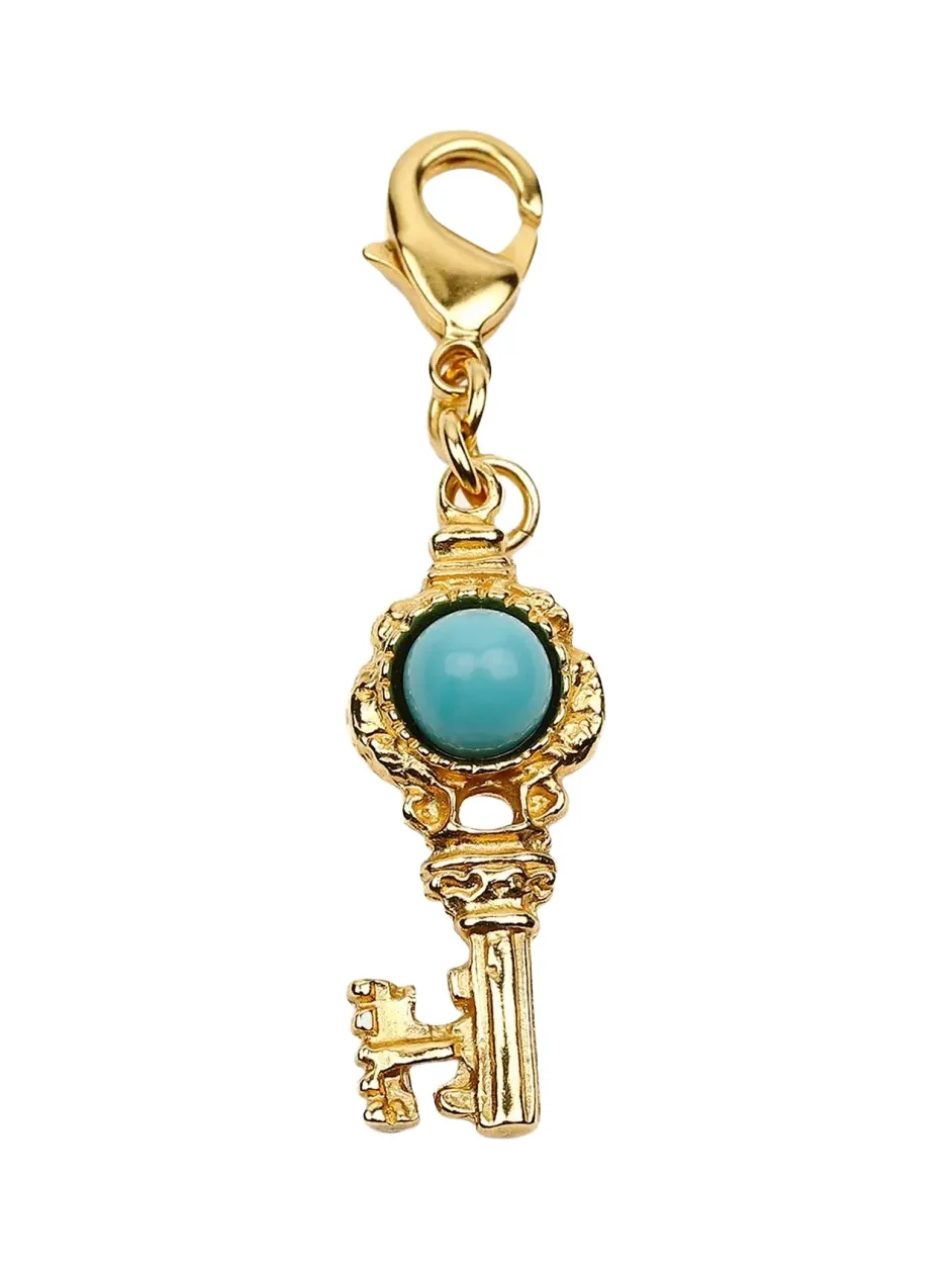 Turquoise Key Charm Turquoise Key Charm