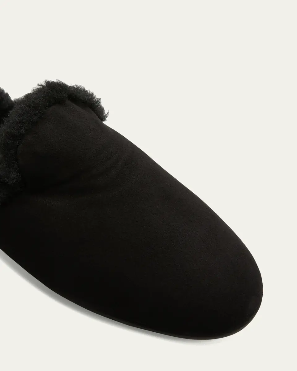 Manolo Blahnik Mariamu Suede Shearling Slipper Mules | Thumbnail 5 Manolo Blahnik Mariamu Suede Shearling Slipper Mules | Thumbnail 5