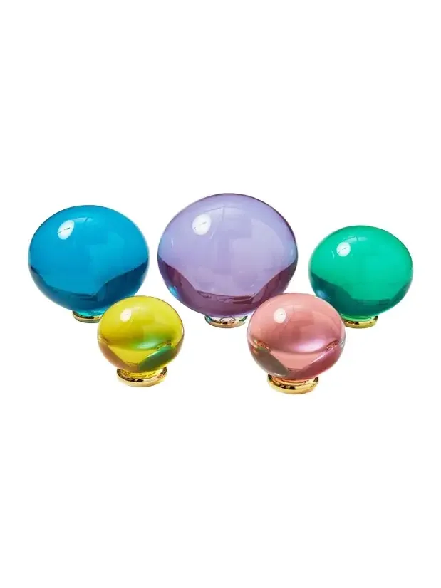 Jonathan Adler Multicolor Acrylic Orb 5-Piece Set