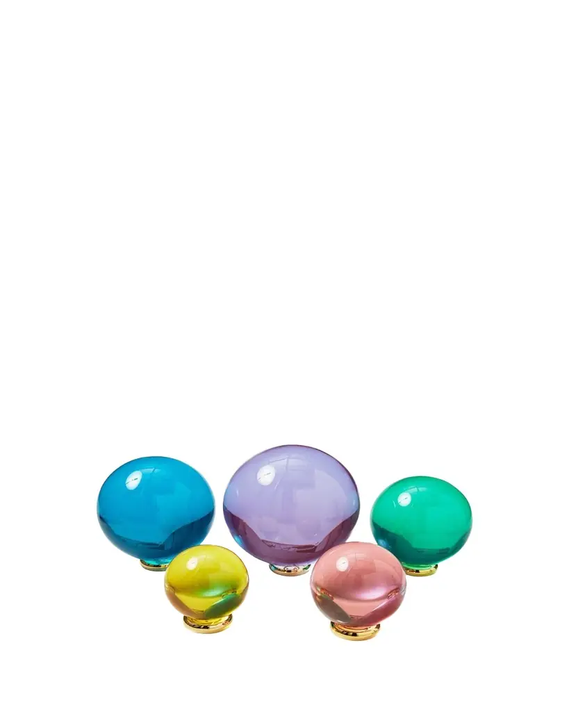 Jonathan Adler Multicolor Acrylic Orb 5-Piece Set