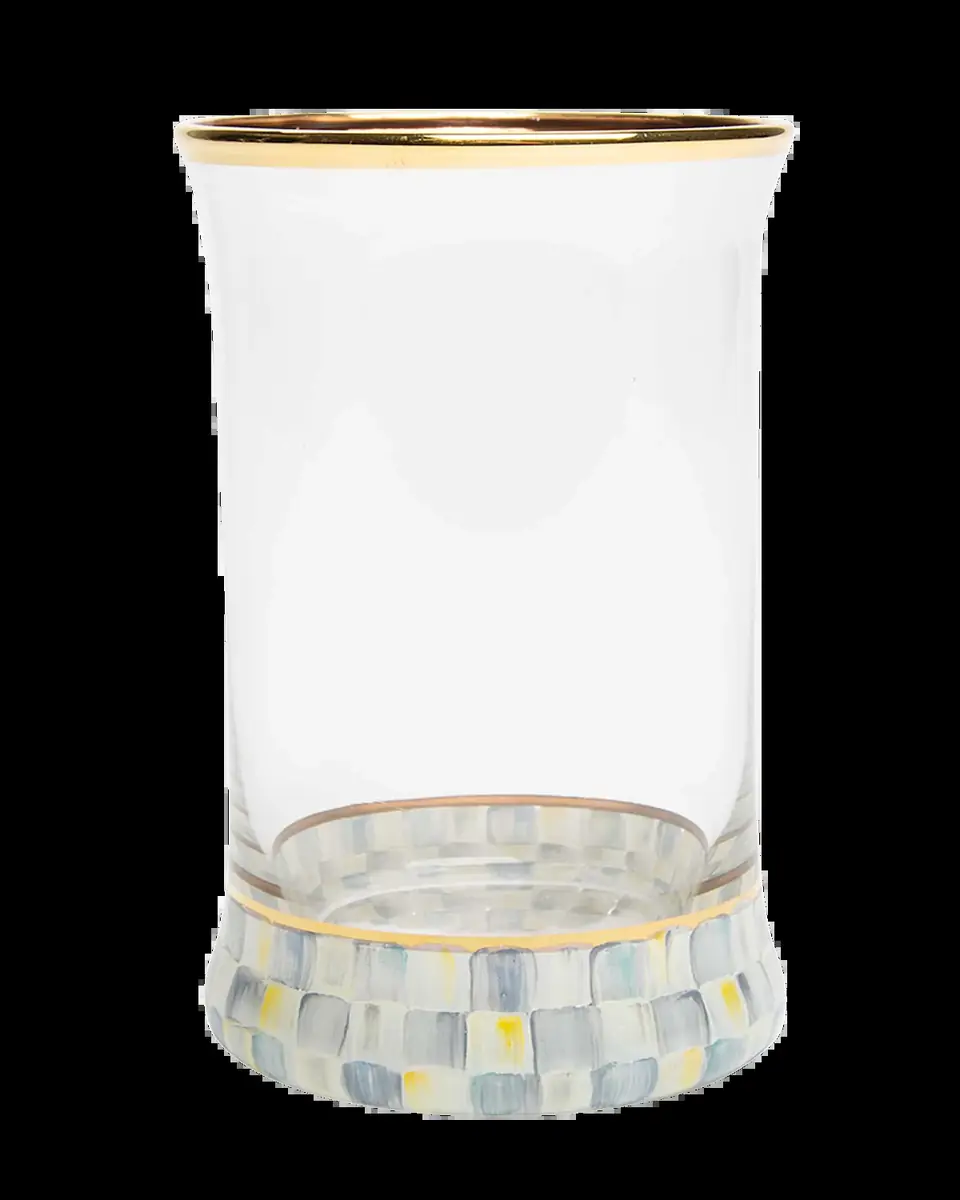 MacKenzie-Childs Sterling Check Highball Glass | Thumbnail 2