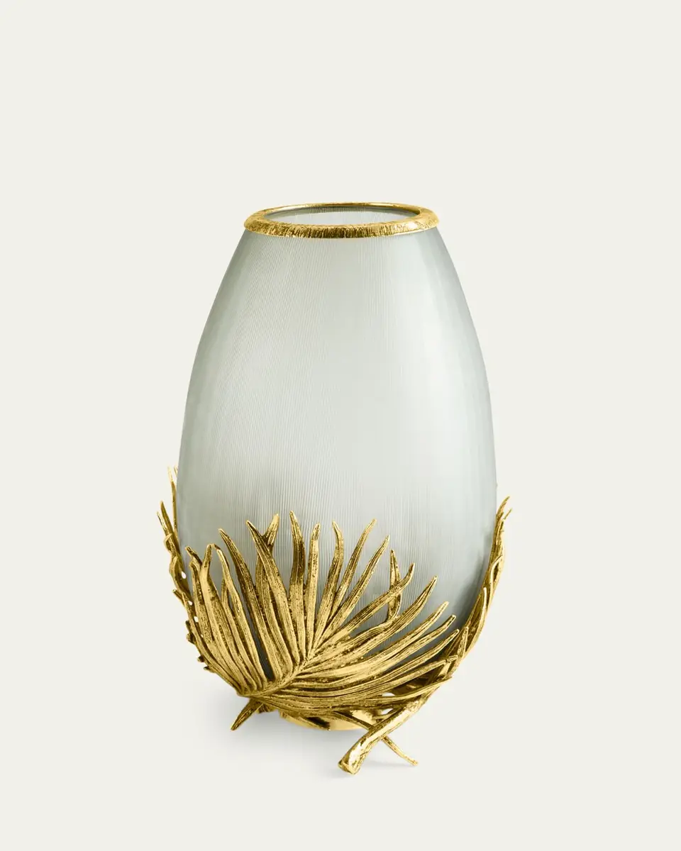 Michael Aram Palm Medium Glass Vase | Thumbnail 2 Michael Aram Palm Medium Glass Vase | Thumbnail 2