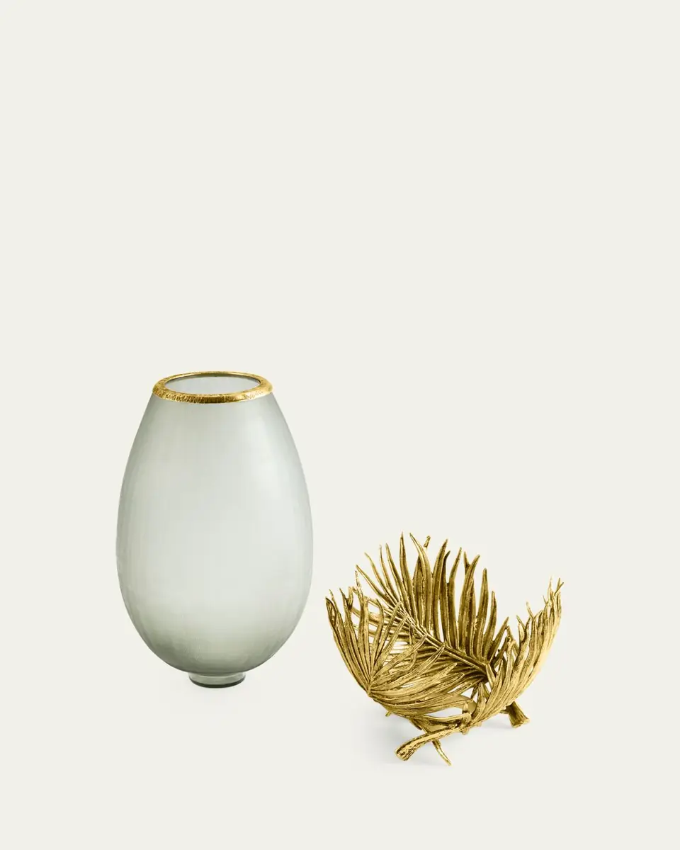 Michael Aram Palm Medium Glass Vase | Thumbnail 3 Michael Aram Palm Medium Glass Vase | Thumbnail 3