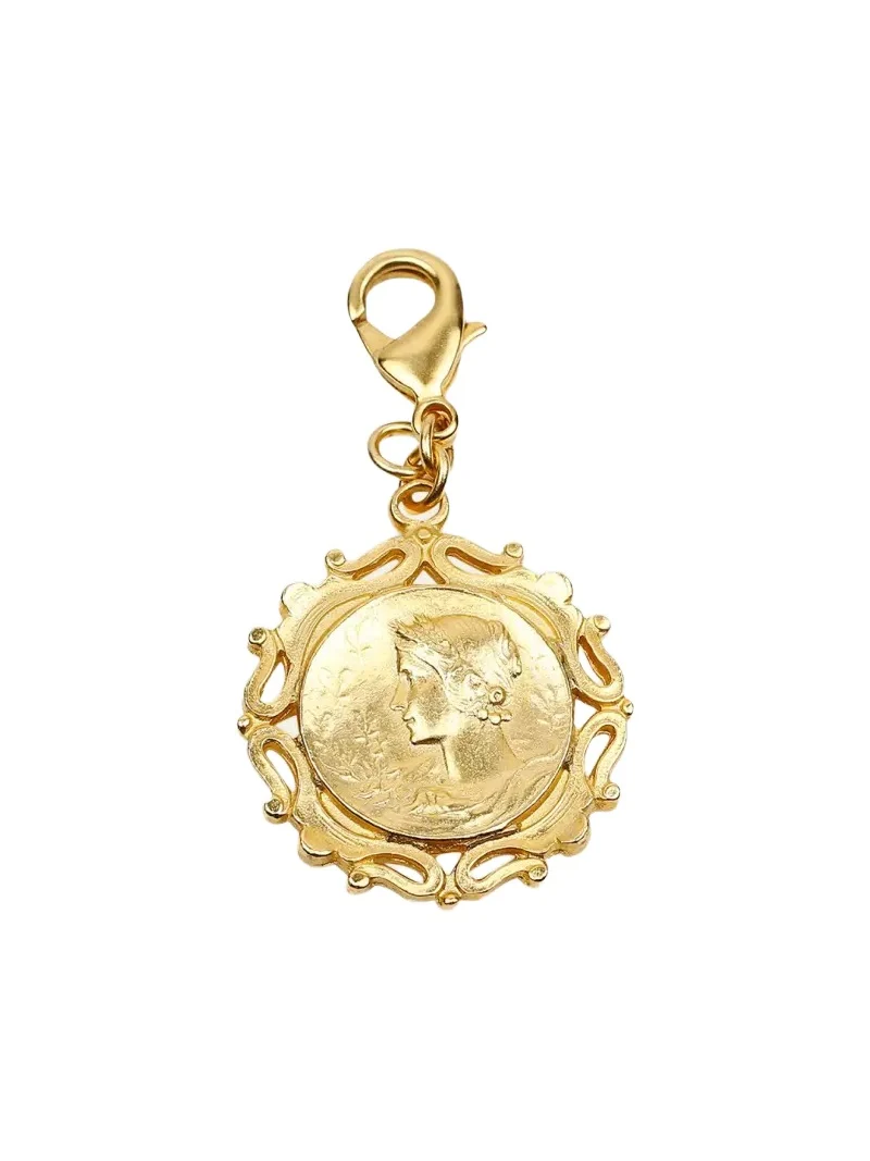ben-amun Roman Coin Chain Locket Charm