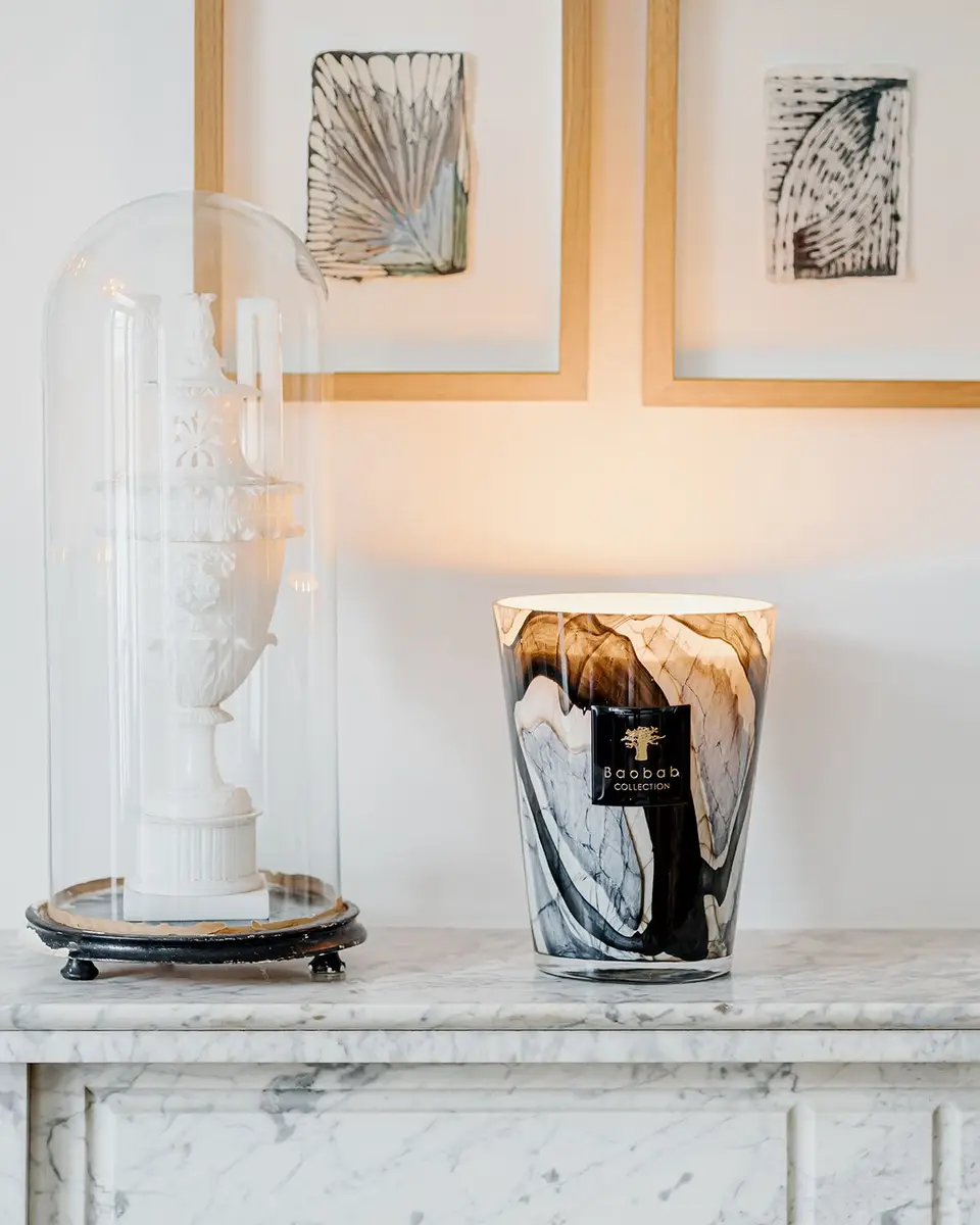 BAOBAB COLLECTION Max 10 Stones Marble Scented Candle | Thumbnail 2
