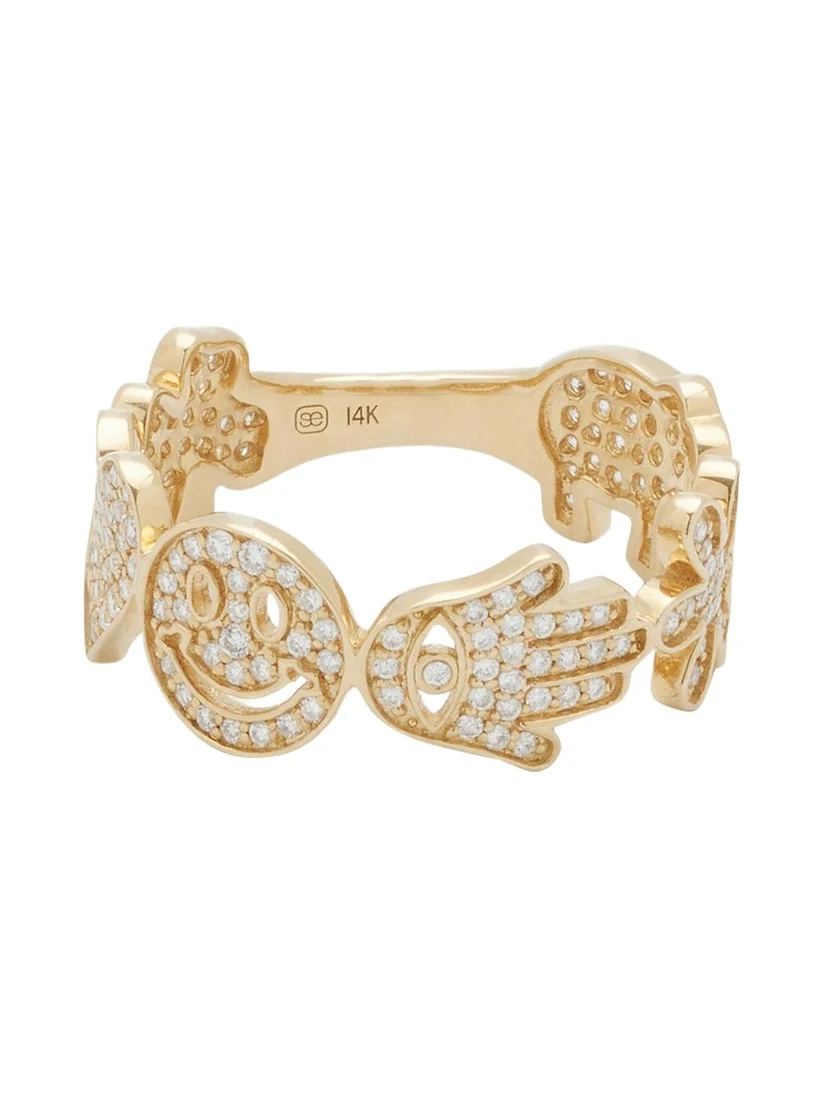 Sydney Evan Pave Icon Ring