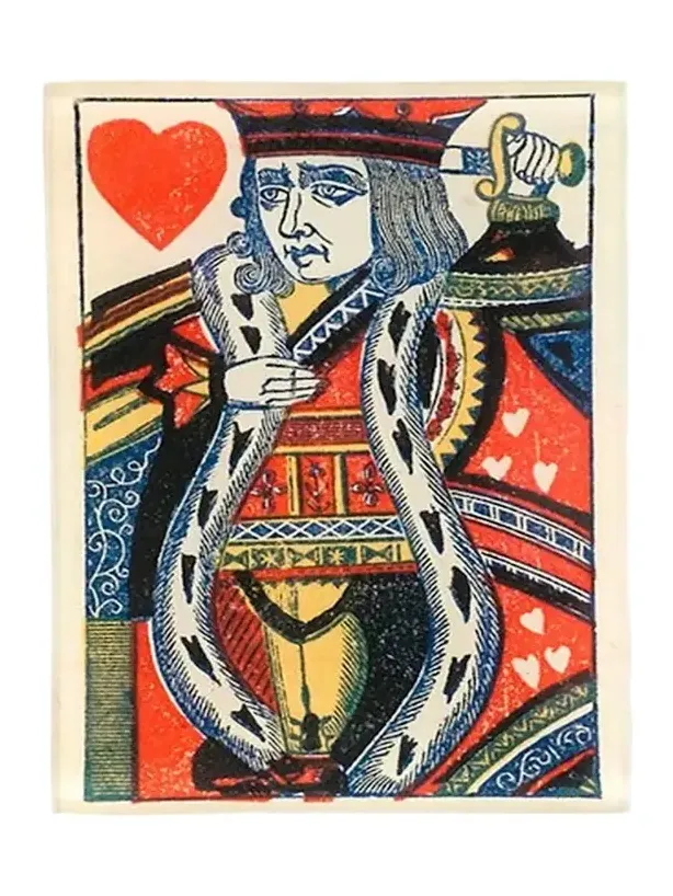 John Derian Naive King Heart Tiny Decorative Tray