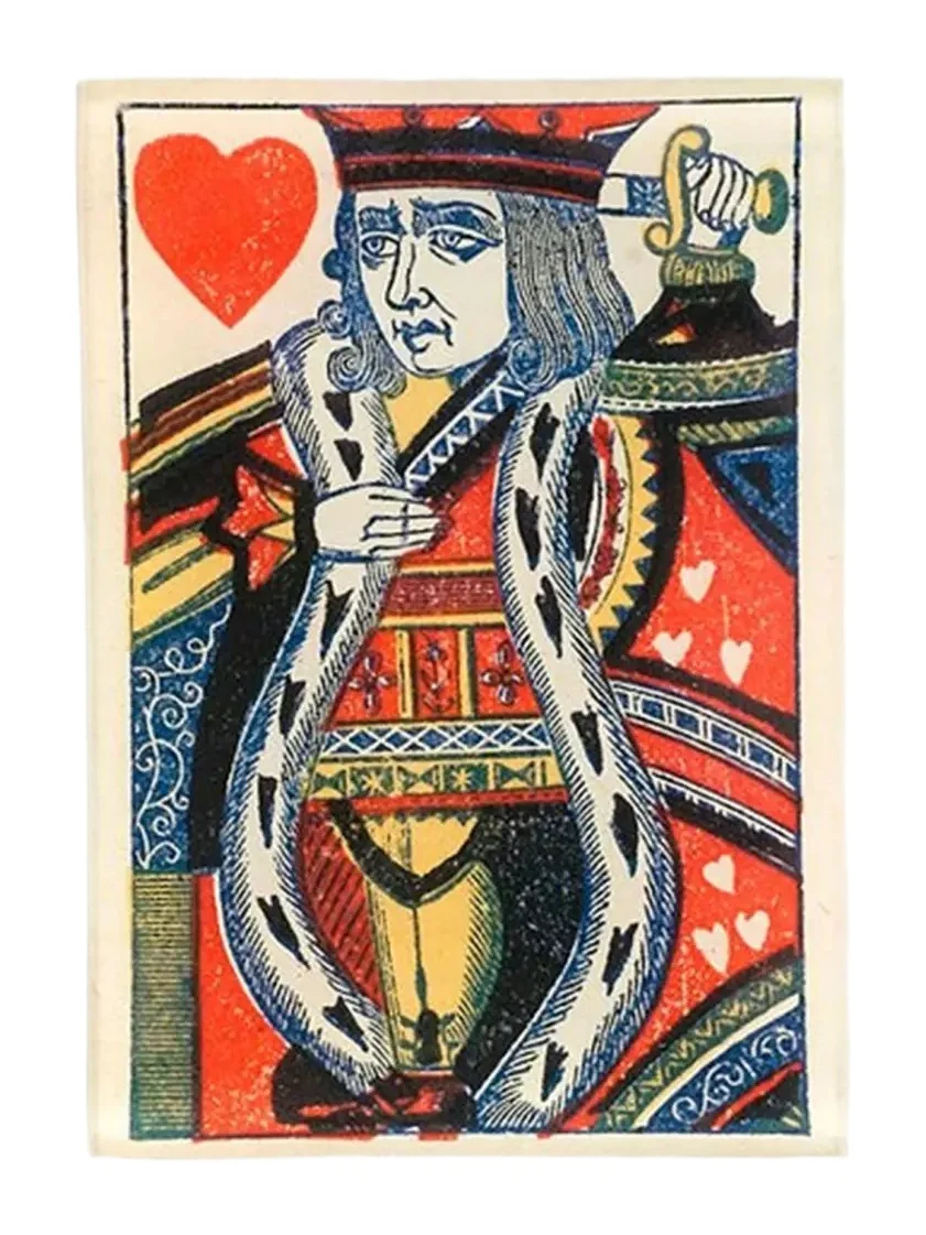 John Derian Naive King Heart Tiny Decorative Tray