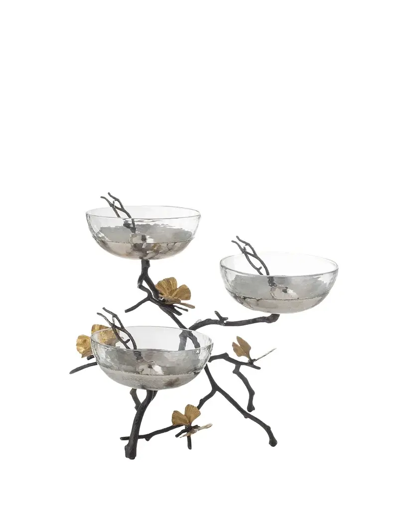 Michael Aram Butterfly Ginkgo Triple Bowl Set