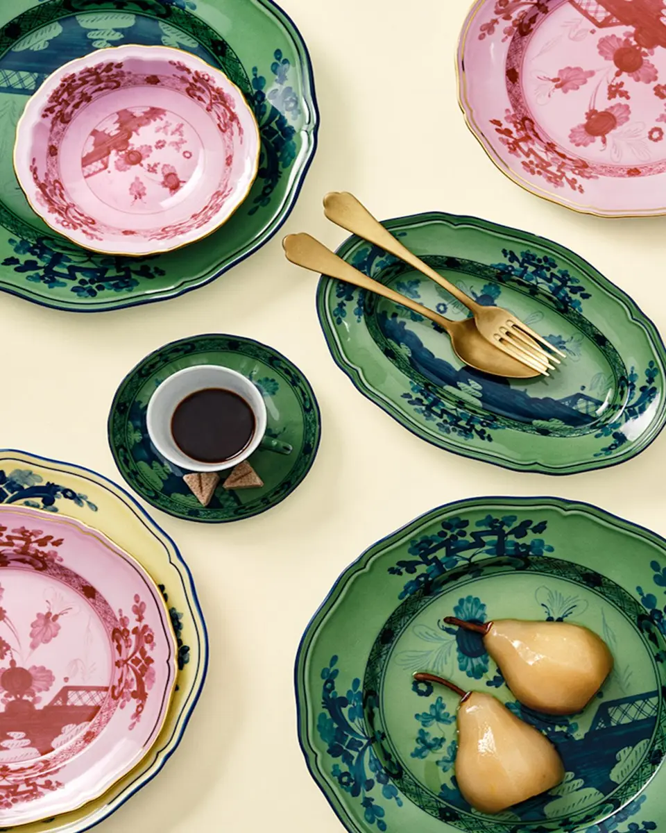 GINORI 1735 Oriente Italiano Salad Plate, Malachite | Thumbnail 3