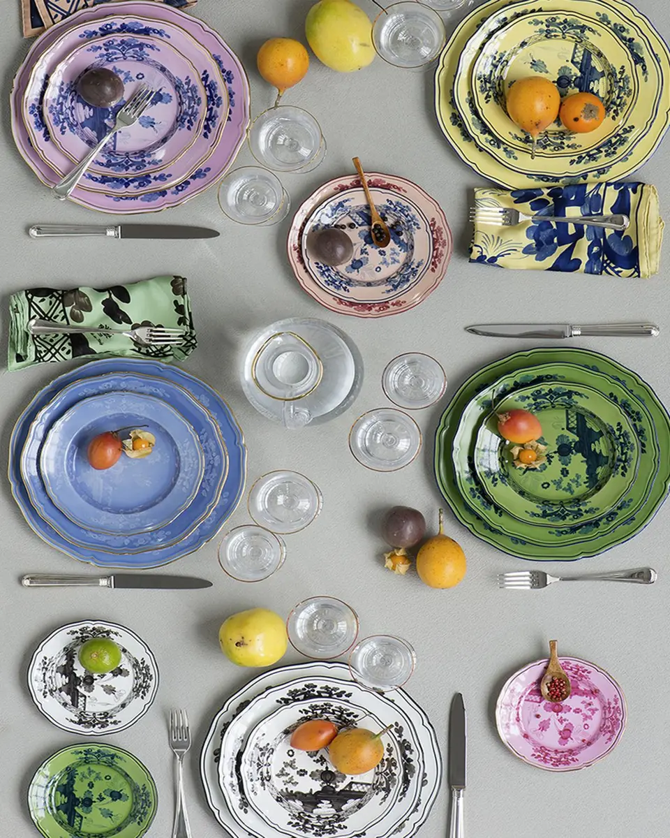 GINORI 1735 Oriente Italiano Salad Plate, Iris | Thumbnail 3