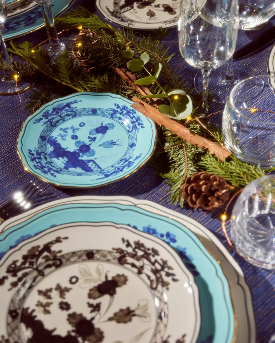 GINORI 1735 Oriente Italiano Salad Plate, Iris | Thumbnail 4