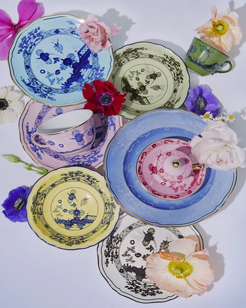 GINORI 1735 Oriente Italiano Salad Plate, Iris | Thumbnail 5