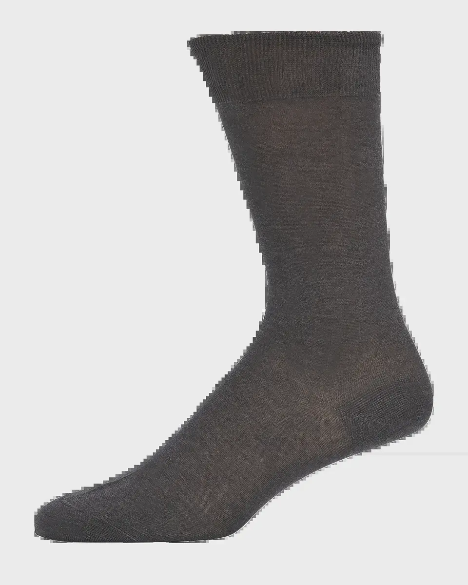 Bresciani Men's Knit Crew Socks | Thumbnail 2 Bresciani Men's Knit Crew Socks | Thumbnail 2