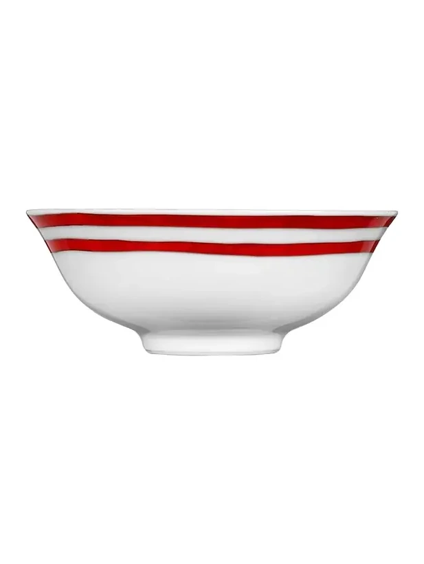 HERMÈS Balcon Red Soup Bowl