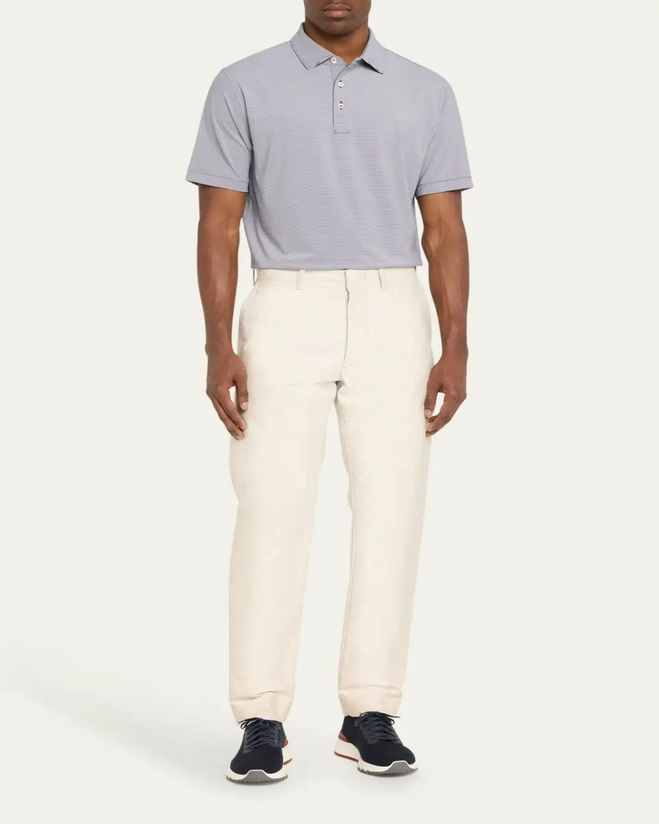 Peter Millar Men's Jubilee Stripe Stretch-Jersey Polo Shirt | Thumbnail 2 Peter Millar Men's Jubilee Stripe Stretch-Jersey Polo Shirt | Thumbnail 2