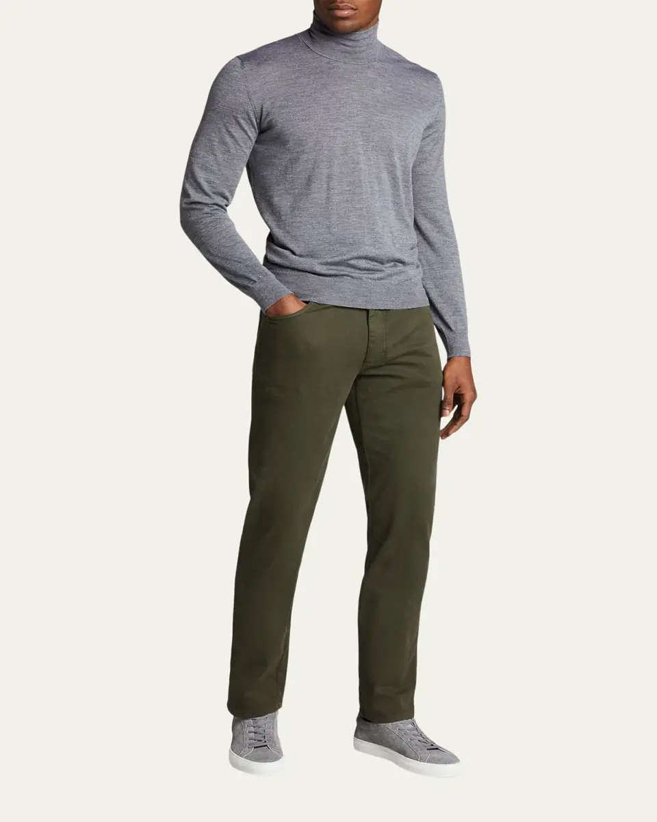 Bergdorf Goodman Men's Cashmere Turtleneck Sweater | Thumbnail 2
