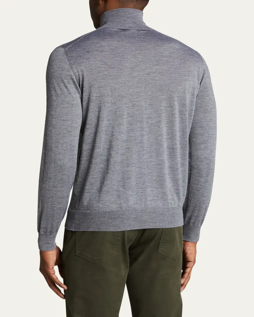 Bergdorf Goodman Men's Cashmere Turtleneck Sweater | Thumbnail 3