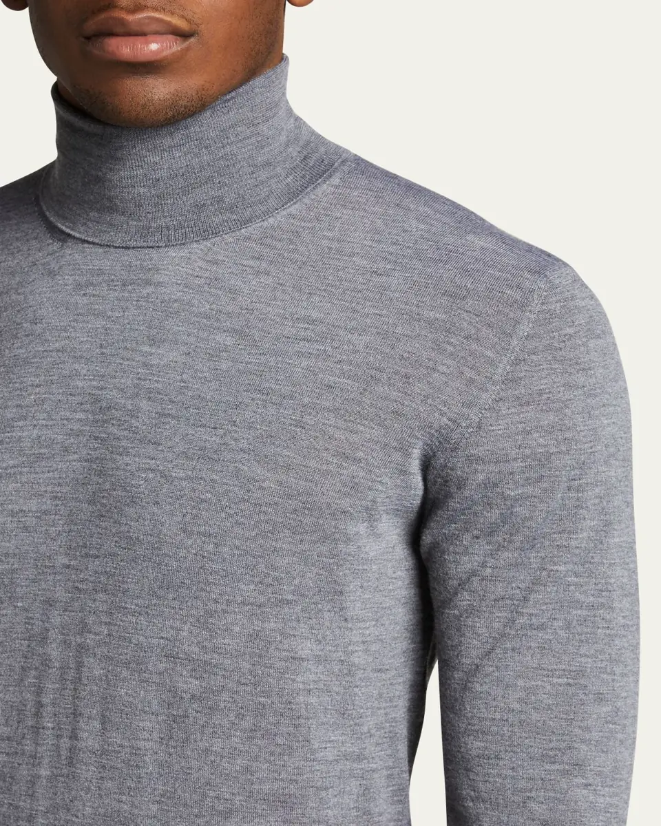 Bergdorf Goodman Men's Cashmere Turtleneck Sweater | Thumbnail 5