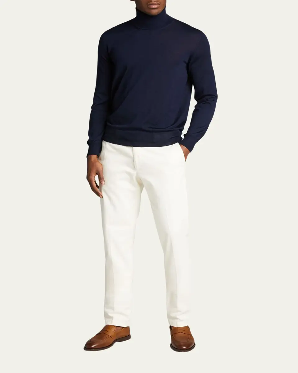 Bergdorf Goodman Men's Cashmere Turtleneck Sweater | Thumbnail 7