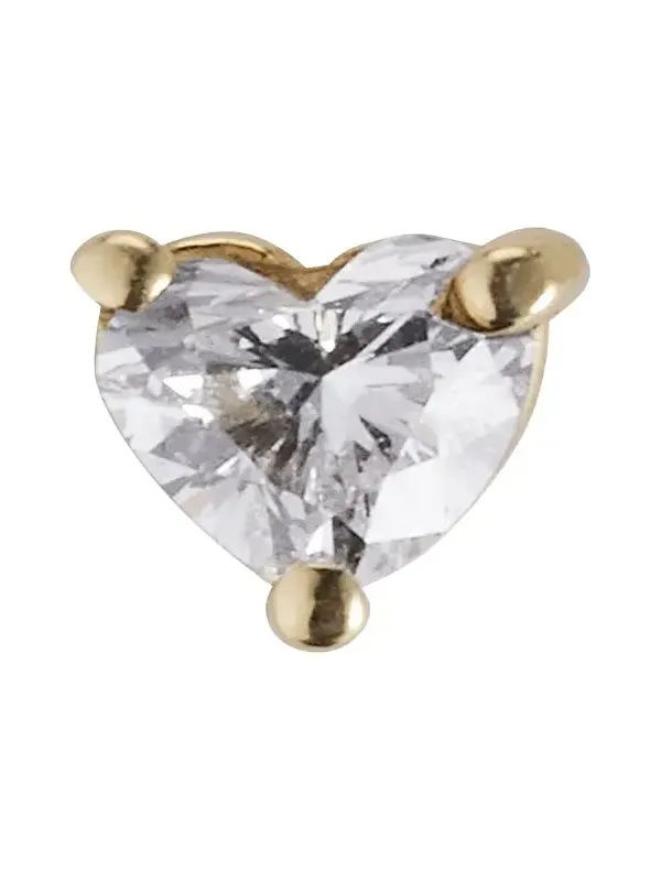 Jennifer Meyer Heart-Cut Diamond Stud Earring, Single