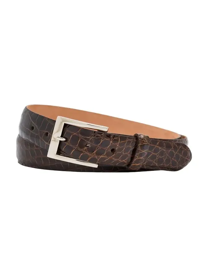 Men's Glazed Alligator Belt Men's Glazed Alligator Belt
