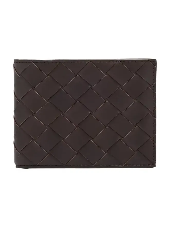 Men's Intrecciato Leather Bifold Wallet