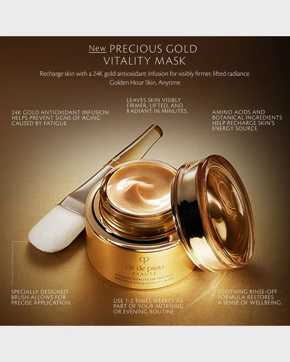 CLÉ DE PEAU BEAUTÉ Precious Gold Vitality Mask, 2.7 oz. | Thumbnail 4 CLÉ DE PEAU BEAUTÉ Precious Gold Vitality Mask, 2.7 oz. | Thumbnail 4