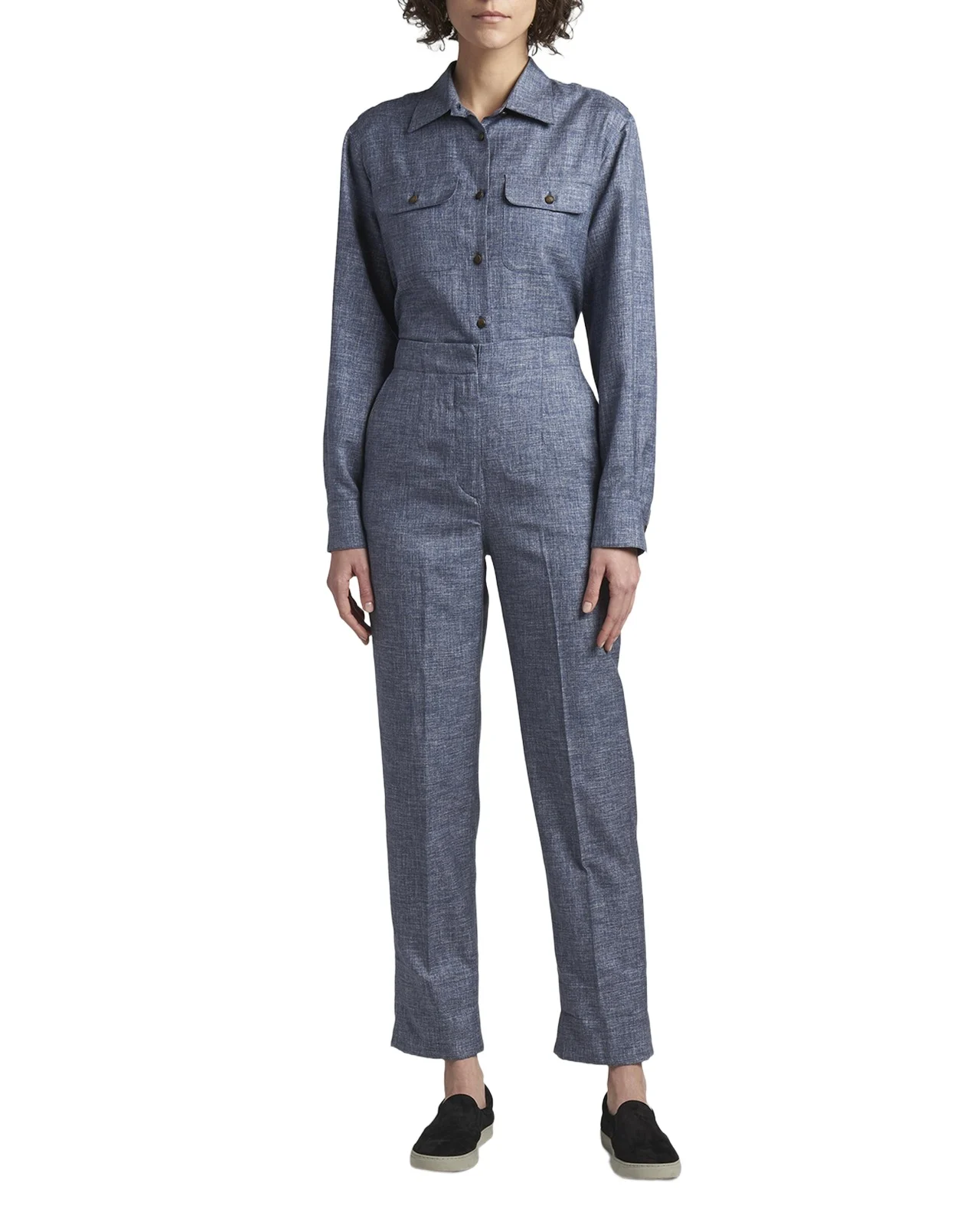Denim-Effect Silk Pants Denim-Effect Silk Pants