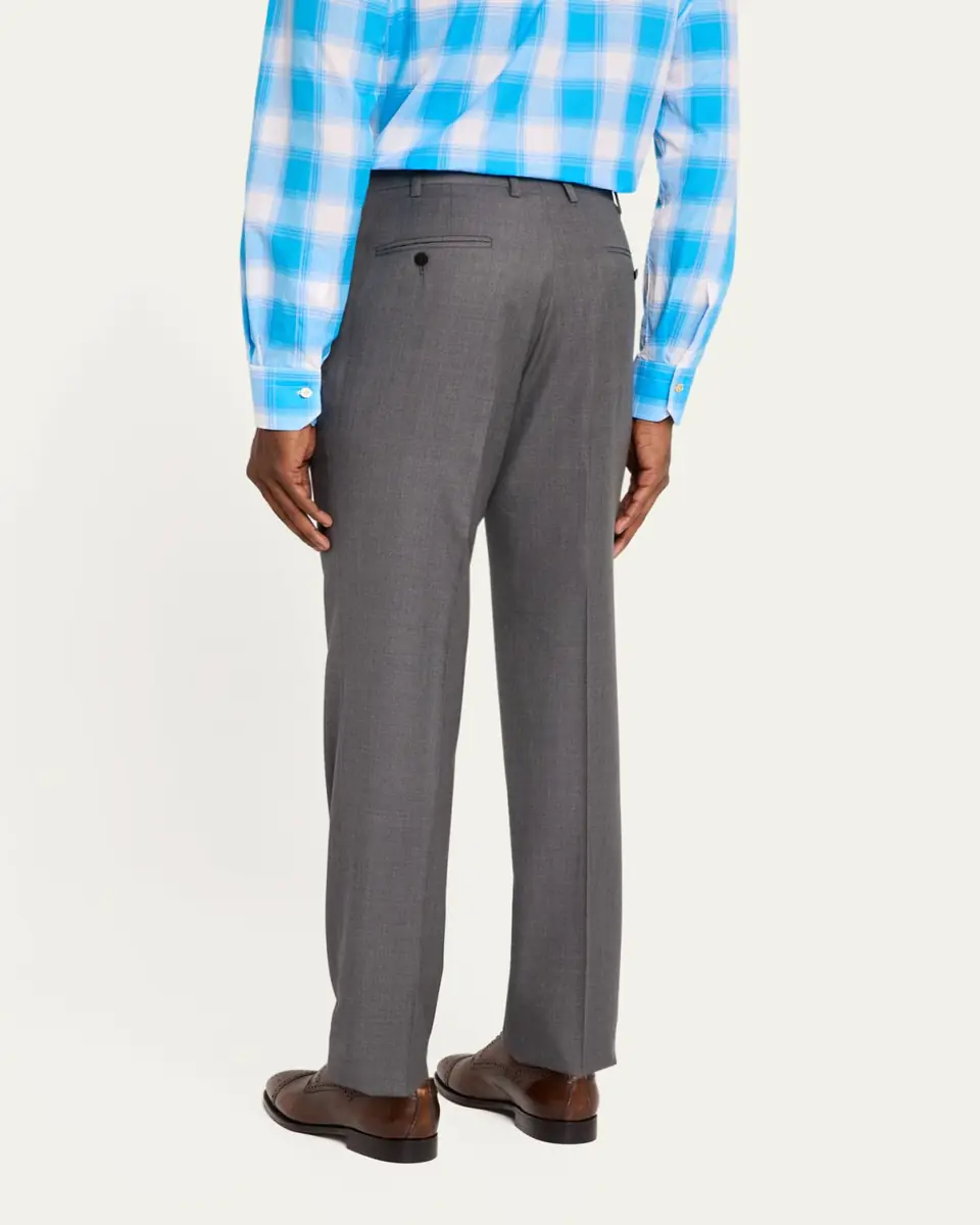 Kiton Men's 15 Micron Wool Trousers | Thumbnail 3