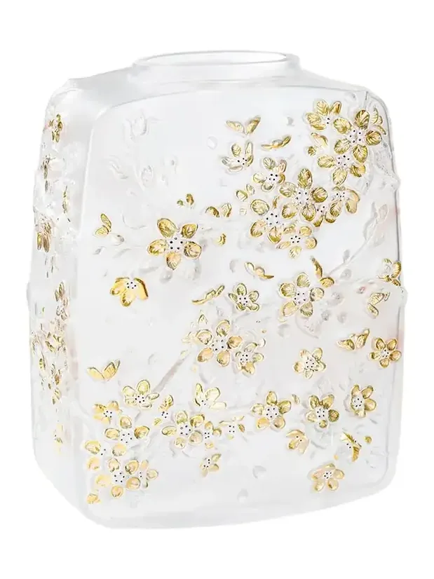 Lalique Fleurs de Cerisier Vase