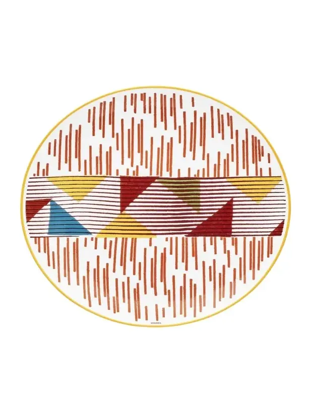 HERMÈS Hippomobile Dessert Plate, No. 5