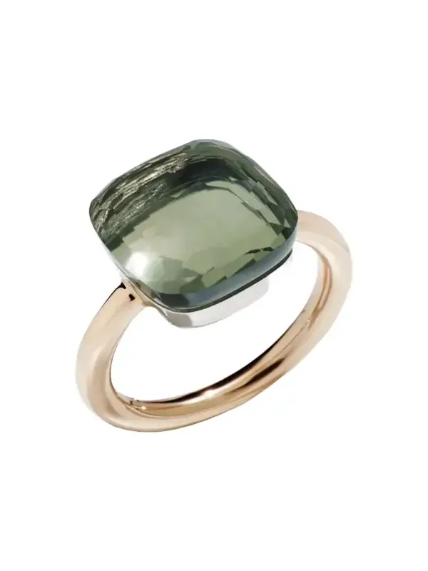 Nudo Rose Gold & Prasiolite Grande Ring Nudo Rose Gold & Prasiolite Grande Ring