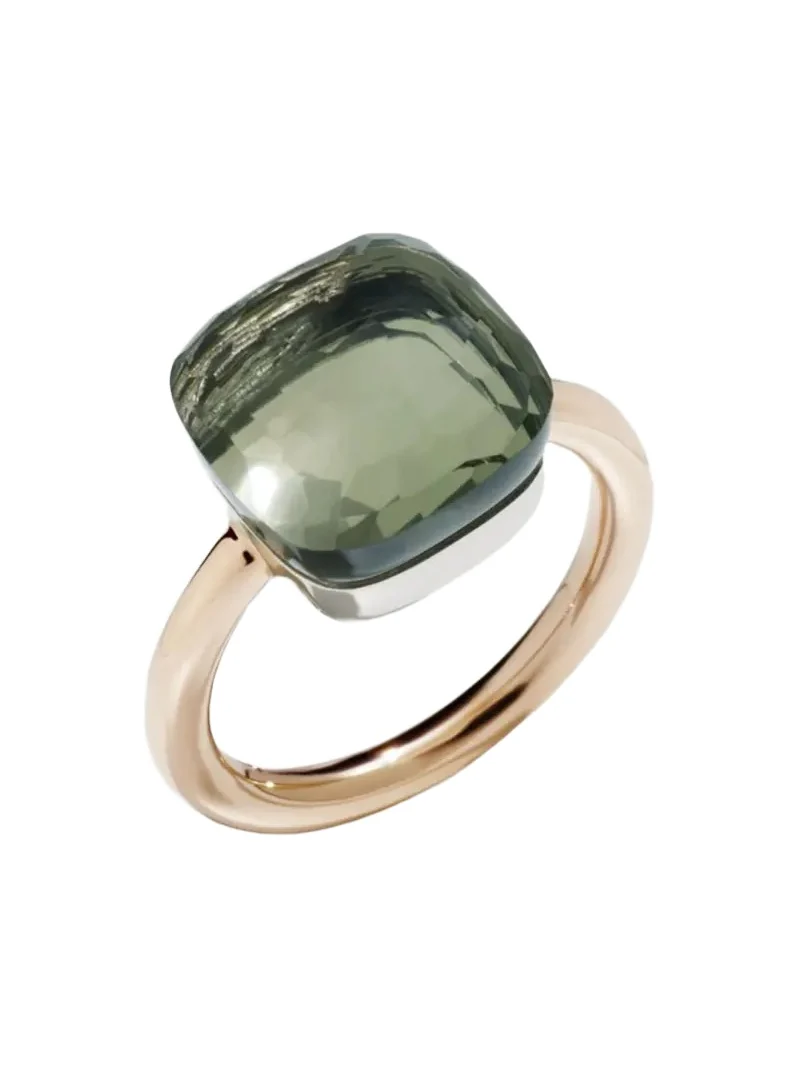 Nudo Rose Gold & Prasiolite Grande Ring