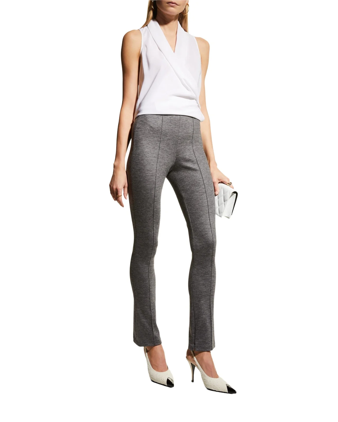 Zip-Hem Skinny-Leg Jersey Pants Zip-Hem Skinny-Leg Jersey Pants