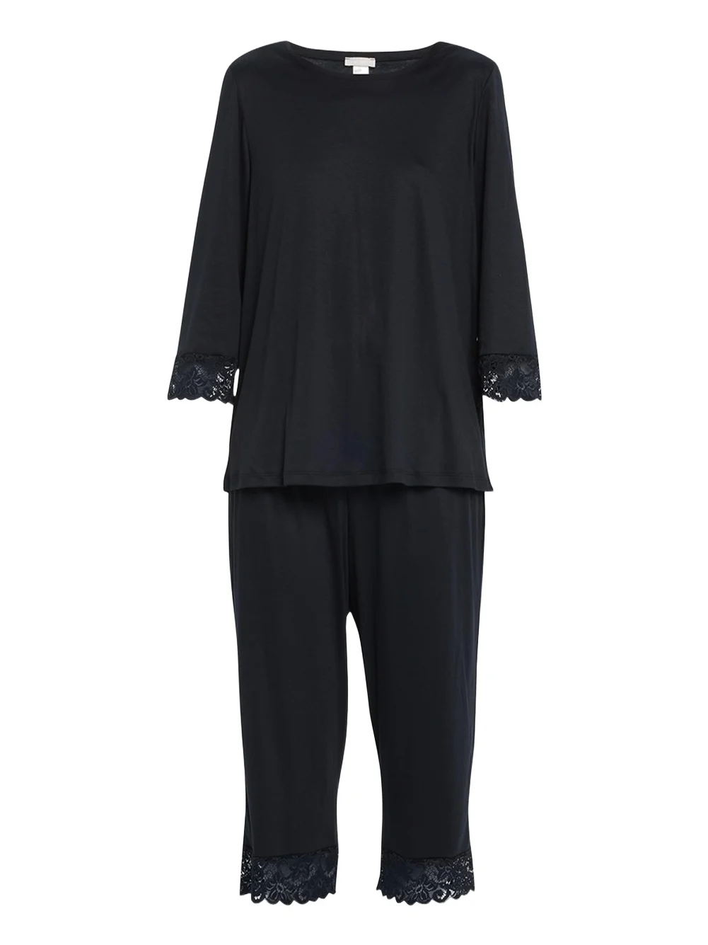 Moments Lace-Trim Cropped Pajama Set Moments Lace-Trim Cropped Pajama Set