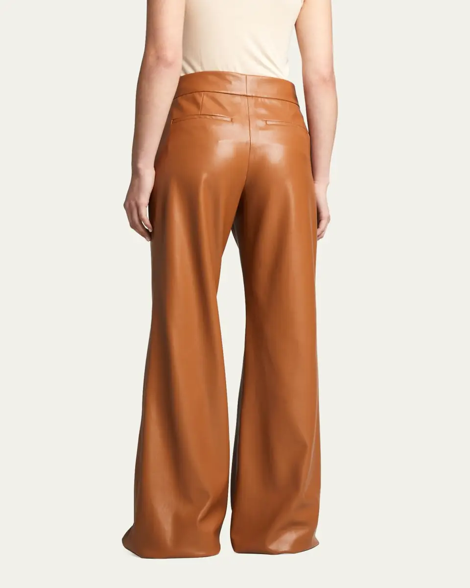 Alice + Olivia Dylan High-Waist Faux-Leather Pants | Thumbnail 3 Alice + Olivia Dylan High-Waist Faux-Leather Pants | Thumbnail 3