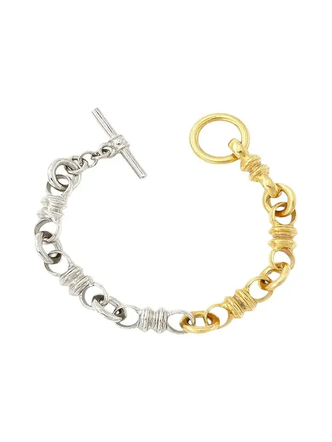 Two-Tone Link Bracelet