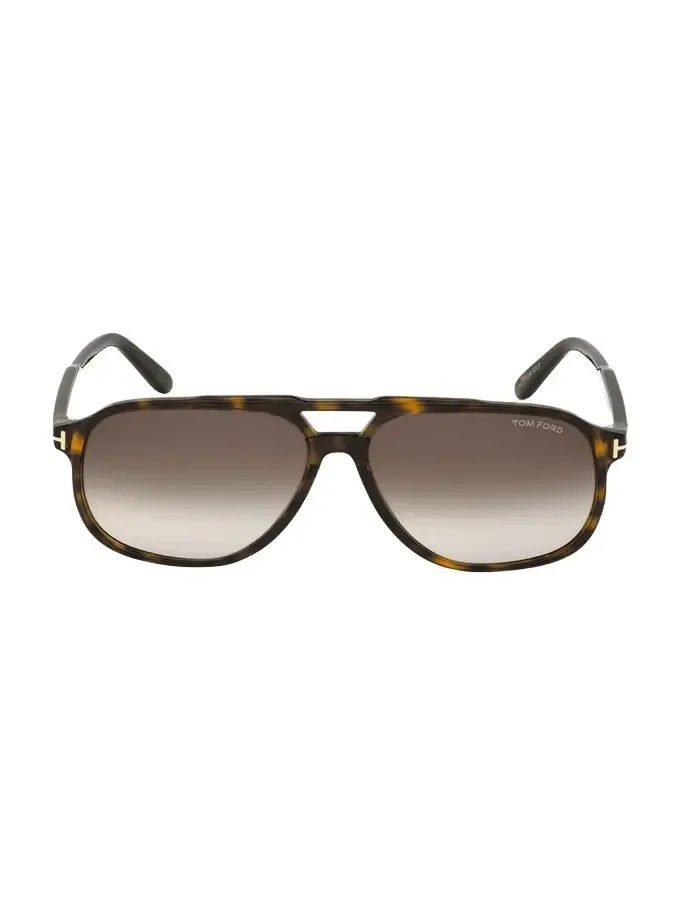 Men's Raoul Gradient Tortoiseshell Aviator Sunglasses Men's Raoul Gradient Tortoiseshell Aviator Sunglasses
