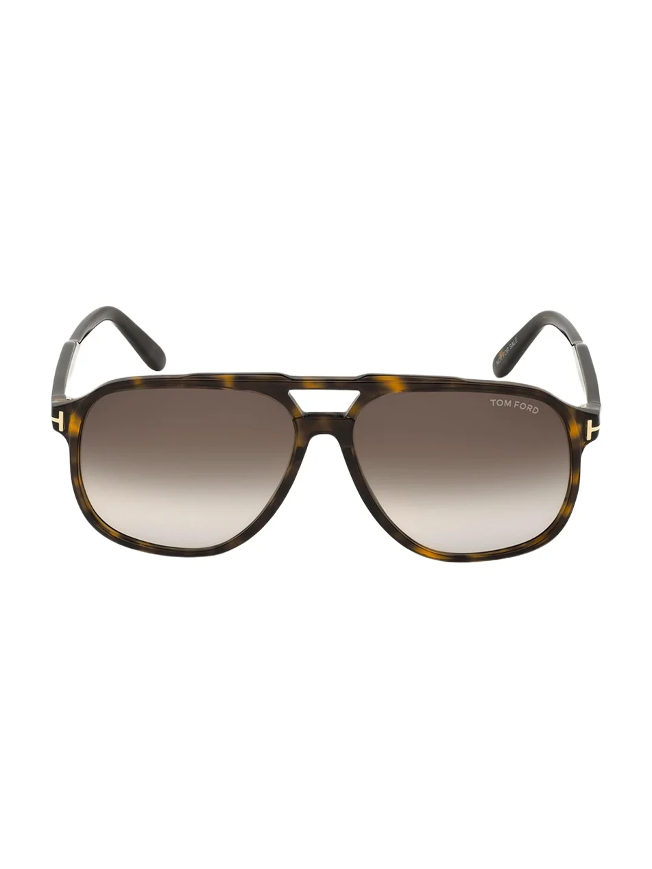 Men's Raoul Gradient Tortoiseshell Aviator Sunglasses