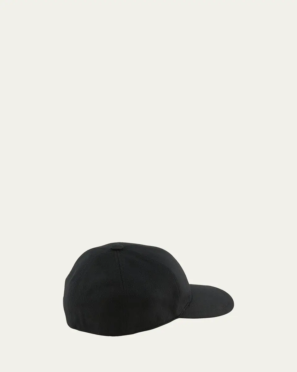 Bergdorf Goodman Men's Solid Cashmere Baseball Cap | Thumbnail 4
