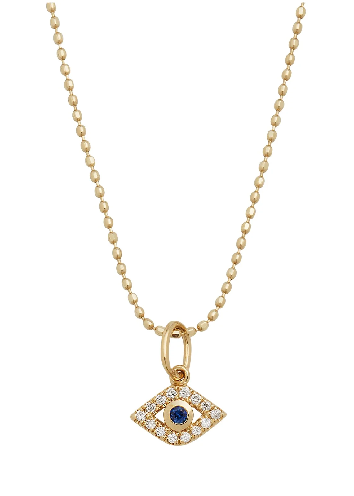 14k Gold Tiny Evil Eye Charm Necklace 14k Gold Tiny Evil Eye Charm Necklace