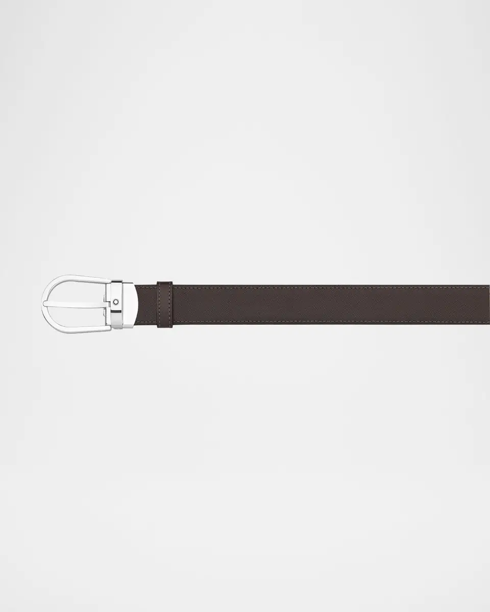 Montblanc Men's Horseshoe-Buckle Reversible Leather Belt | Thumbnail 2