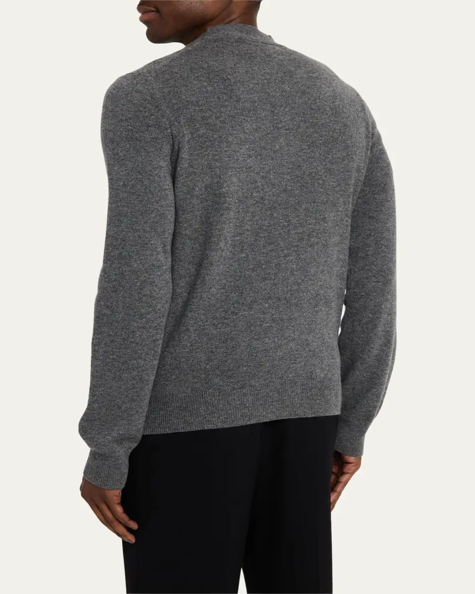 Comme des Garçons Men's Small Heart Wool Cardigan Sweater | Thumbnail 7